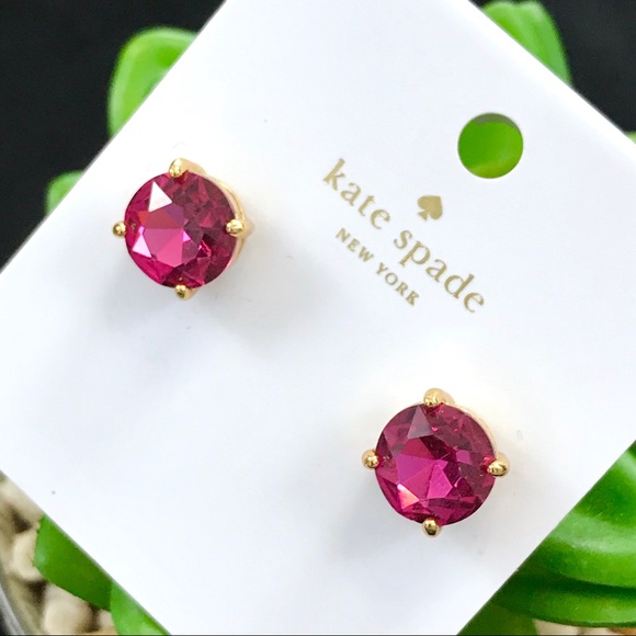 kate spade Jewelry - Kate Spade Fuchsia Gumdrop Earrings